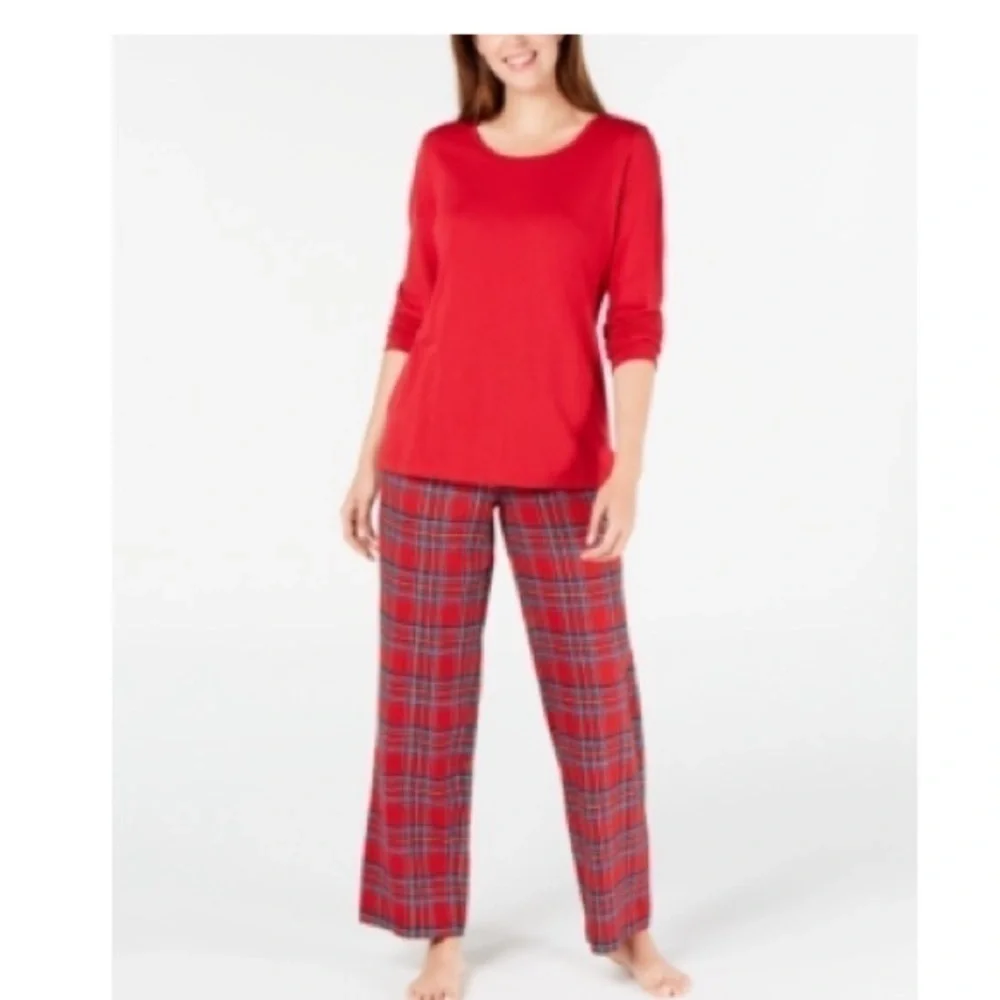 FAMILY PAJAMAS Matching Women's Mix It Brinkley Plaid Family Pajama Set size S